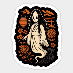 Halloween - Yūrei Ghost– Japanese Spirit in White Sticker